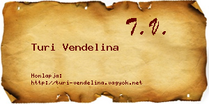 Turi Vendelina névjegykártya